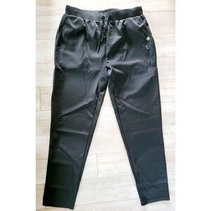 Brutal Buddha XL Unisex Black Track Pants‎ Zip Pockets Pull On Drawstring